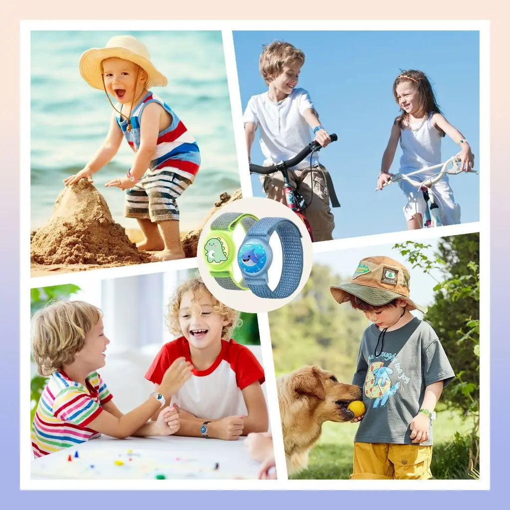 👶 Bracelet Nylon AirTag pour enfants – sécurité, confort & fun au poignet