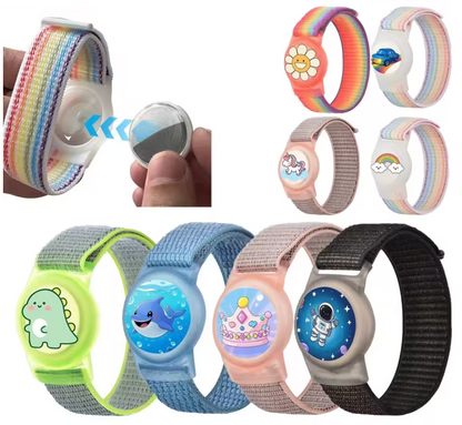 👶 Bracelet Nylon AirTag pour enfants – sécurité, confort & fun au poignet