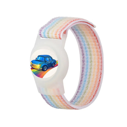 👶 Bracelet Nylon AirTag pour enfants – sécurité, confort & fun au poignet